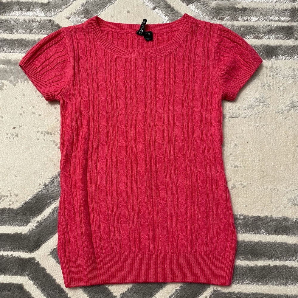 Pink Knit Sweater 2010s H&M Size 2